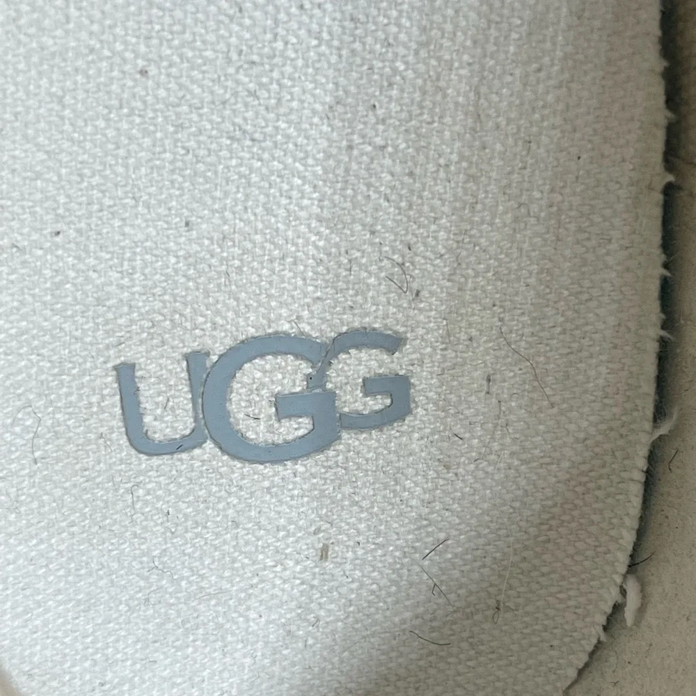Ugg Marin Slip On Platform  Cream Canvas Shoes size‎ 9.5
